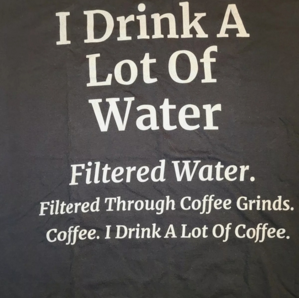 Coffee Lover T-Shirt. Black. Men's 2X. Lightly Used.